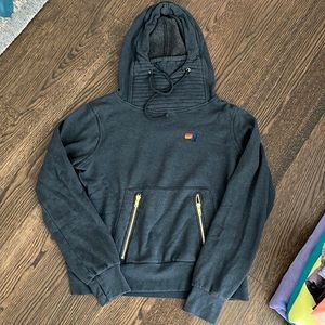 Aviator Nation Ninja Pullover Hoodie - Charcoal - Size Small ( XS / S )